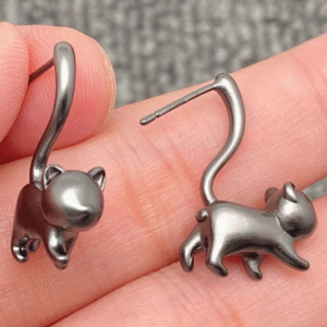 Cat Stud Earrings