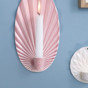 Pipanella Waves Candle Sconce Blush