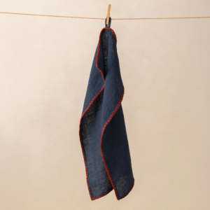 Linen Waffle Tea towel-Blue