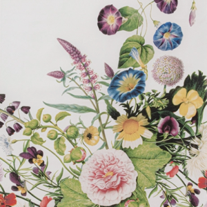 Flower Garden Tea Towel 100% Organic Cotton