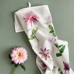 Dahlia 100% Organic Cotton Tea Towel