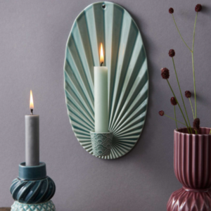 Pipanella Waves Candle sconce Peacock