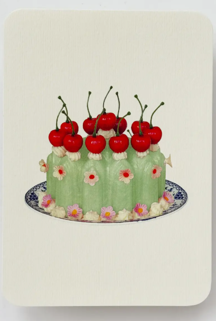 Cards-Chartreuse Cream Blancmange