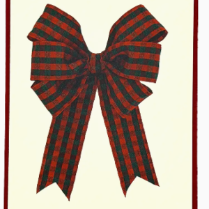Cards-Christmas Tartan Bow
