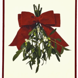 Cards-Mistletoe Bow Christmas