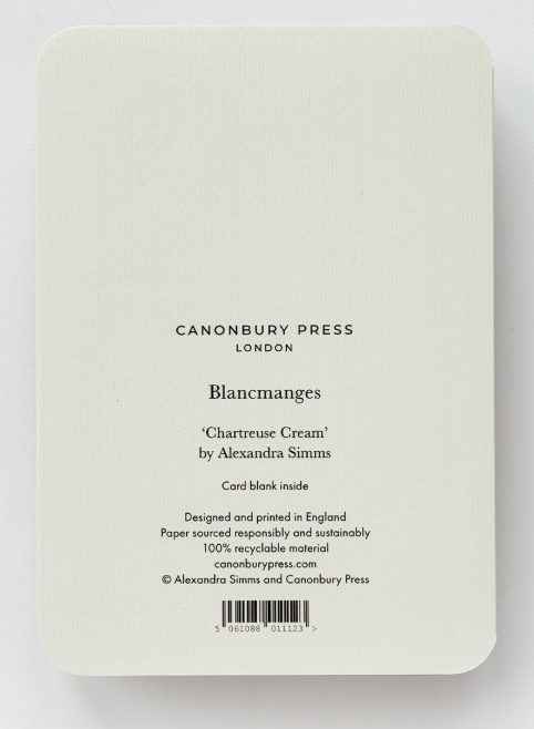 Cards-Chartreuse Cream Blancmange - Image 2